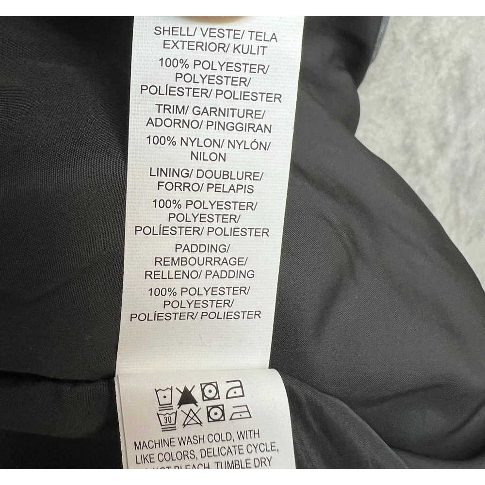 Lucky Brand Gray Quilted Puffer Vest Men's Large Zip Front Casual Outdoor - Picture 10 of 11